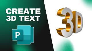 How to Create 3d Text in Publisher Document