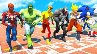 КОМИКС MARVEL ПРОТИВ DC | ALL SUPERHEROES Running Challenge Electric Traps #410 (Забавный конкурс)