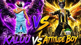 Attitude Boy 🤡 VS Kaluuu 🗿 Wait For Kaluuu 🌪️☠️ Golden_Season_1_VS_Kaluuu_Bhai 🤡🗿 #freefire #roast