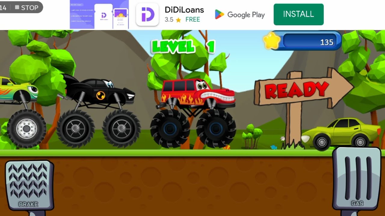 cartoon car game powerful engines high jumps 🎮😋 YouTube