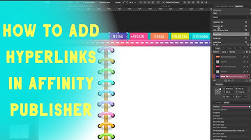 AFFINITY PUBLISHER | How To Add Hyperlinks To Your Pages