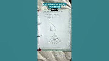 Part-5   B.A-2nd year Geography Practical file (3rd-semester) #trending #exam #semester #geography