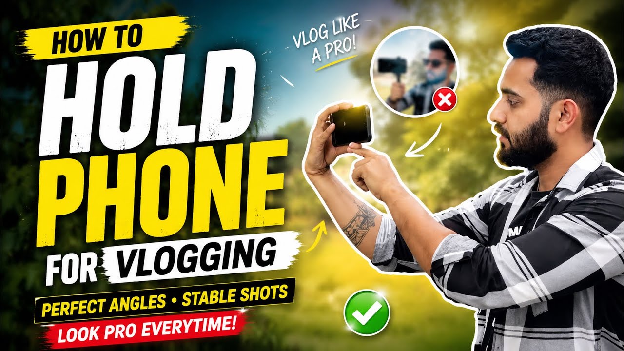 How To Hold Your Phone For Vlogging (Beginner to Pro Guide) - YouTube