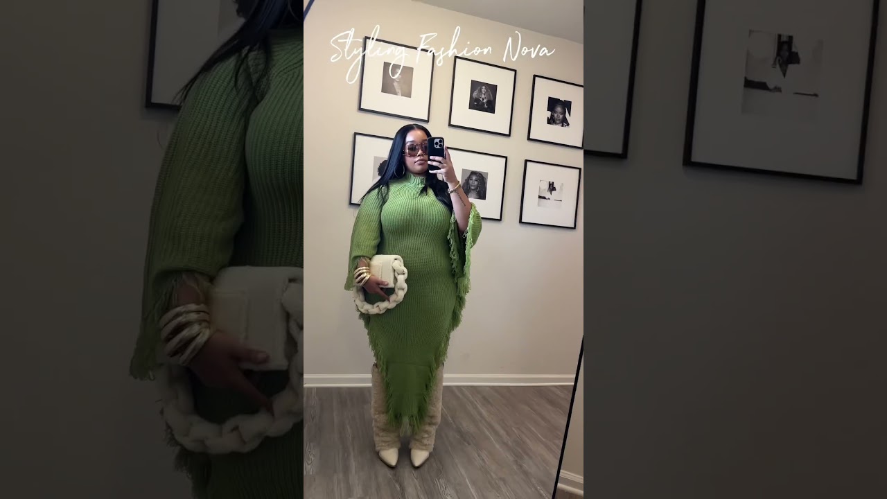Day 2/30 styling @FashionNova Venae Sweater Maxi Dress - Chartreuse  #styling #fashionnova - YouTube