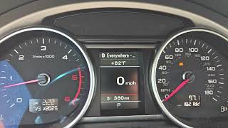 2015 Audi Q7 TDI ABS Fault light and traction control light both alternately flashing.
