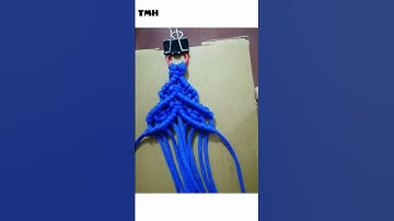 DIY Easy Macrame Christmas Tree @themacramatichubmacrame