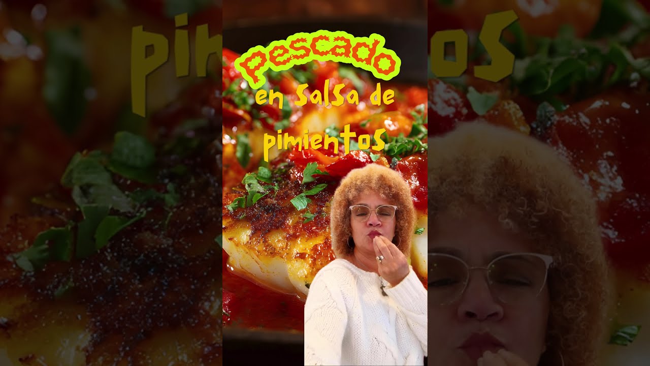 Pescado en salsa de pimientos fácil y con mucho sabor