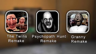 All Latest Update - Granny Remake Vs Psychopath Hunt Remake Vs The Twins Remake Full Gameplay