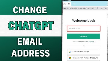How To Change ChatGPT Email Address