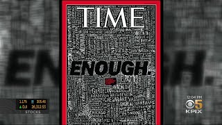 San Jose Artist Creates Scathing Time Magazine Cover On Mass Shootings This Year