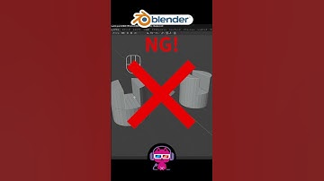 【blender】円柱にマイナス穴を最速であける方法　#blender # #blenderチュートリアル