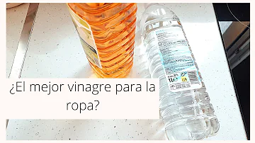 ¿Qué tipo de vinagre se utiliza en la lavadora?