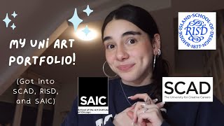US Art portfolio tour! I got into RISD, SCAD, and SAIC ❤️