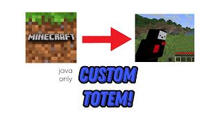 How to get a custom totem of undying in Minecraft! (JAVA ONLY)