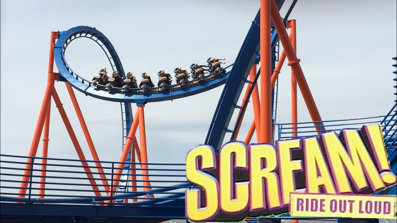 Scream! (4K OFF Ride POV) Six Flags Magic Mountain, Valencia, CF YouTube
