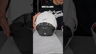 Installing a Race Spoiler on the Alpinestars R10 Helmet How-To Tutorial #alpinestars #helmet #shorts