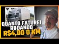 Rodando a 400 o km quanto consigo faturar no dia 