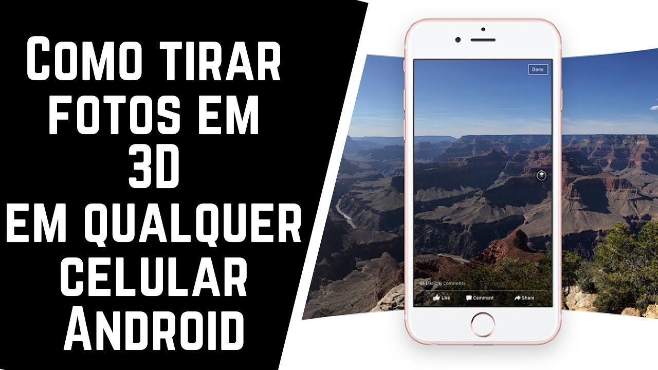 tirar foto em 3D em qualquer celular Android YouTube