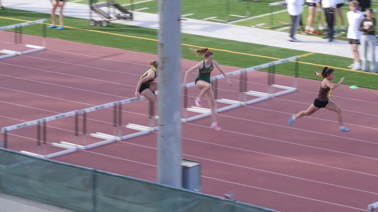 20200305 Girls 100 Meter Hurdles Varsity YouTube