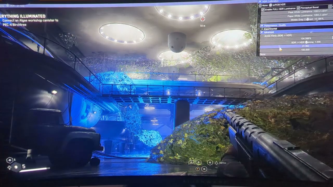 Atomic Heart HDR (left) vs SDR (right)