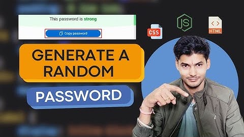 Learn Random Password Generator Using HTML, CSS and JS #css #codeinvent #js #htmlcss