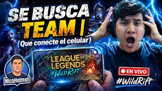 🔎 SE BUSCA TEAM | Jungla, TOP o MID | SERVER LAN #tristana TOP 200 #WildRift 🔴 En Vivo
