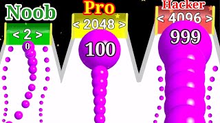 Snake Balls Run 3D - 2048 ball snake gameplay Android, iOS New upload All Levels screenshot 5