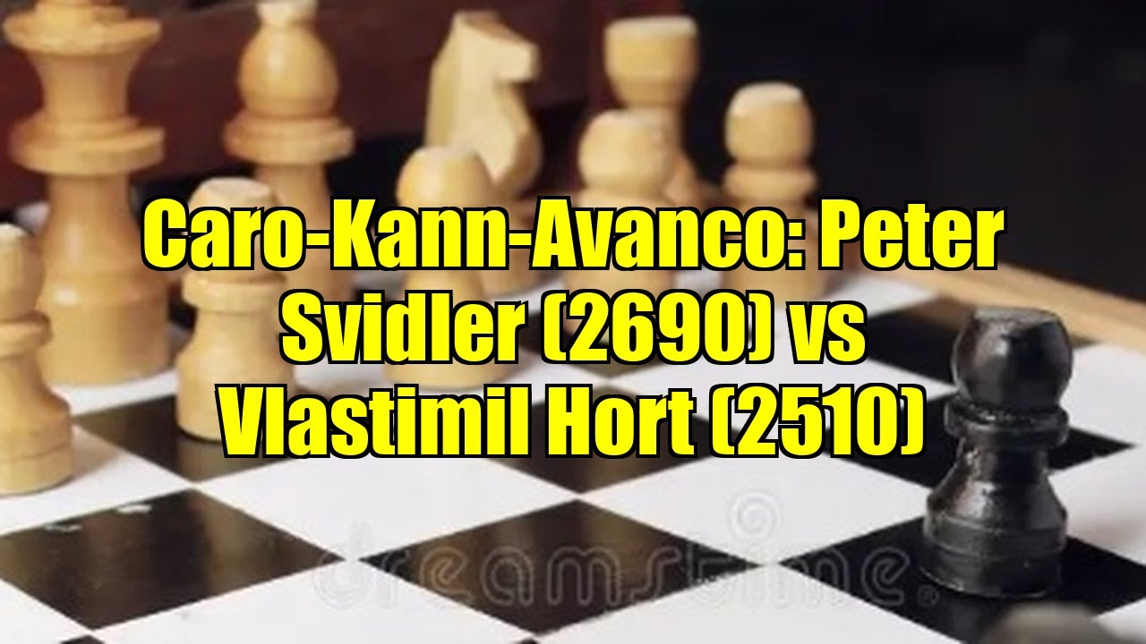 Caro-Kann-Avanco: Peter Svidler (2690) vs Vlastimil Hort (2510)