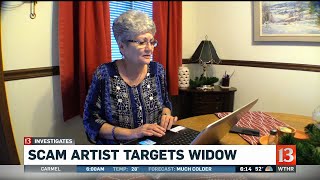 Scam artist targets widow