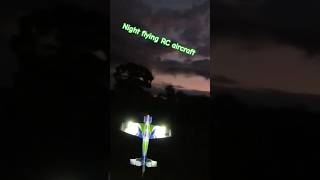 Night flying my RC aircraft in the park Jade Team profile aircraft Australia Shotti Flight at night