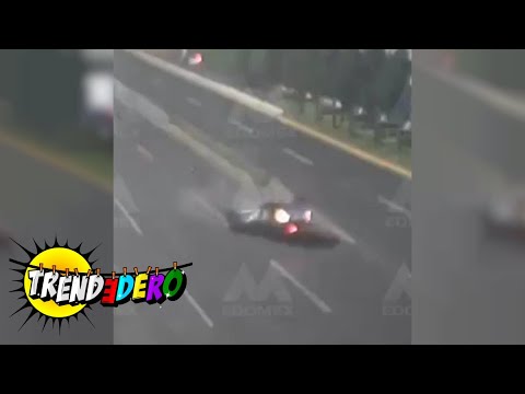 Así volaron de puente dos hombres en Paseo Tollocan Edomex; uno quedó desfigurado