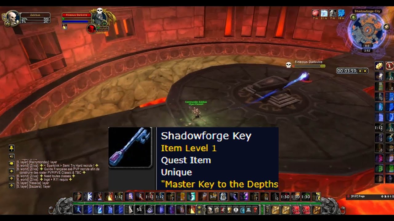 WoW Classic Anniversary Brd Solo Mage ShadowForge Key Fast Run - YouTube