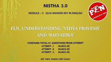 Nistha 3.0 Module 5 Quiz Answer Key In English FLN_UNDERSTANDING 
