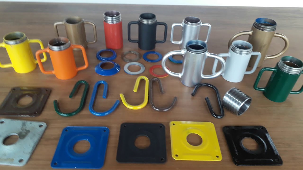 ACESSORIOS P ESCORA METALICA CANECA ROSCA KIT ARRUELA