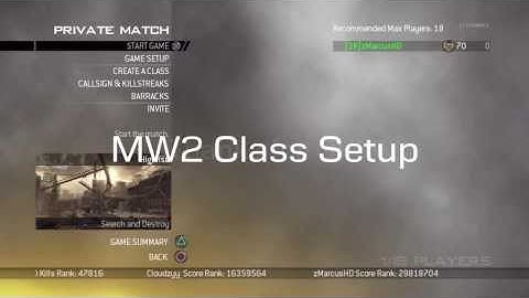 Thanks for 3K - MW2 Class Setup w Shots!