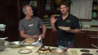 Vermont public television's vpt cooks host sean buchanan and jeffrey
hamelman of the king arthur flour company make dacquoise with honey
chocolate mousse. do...