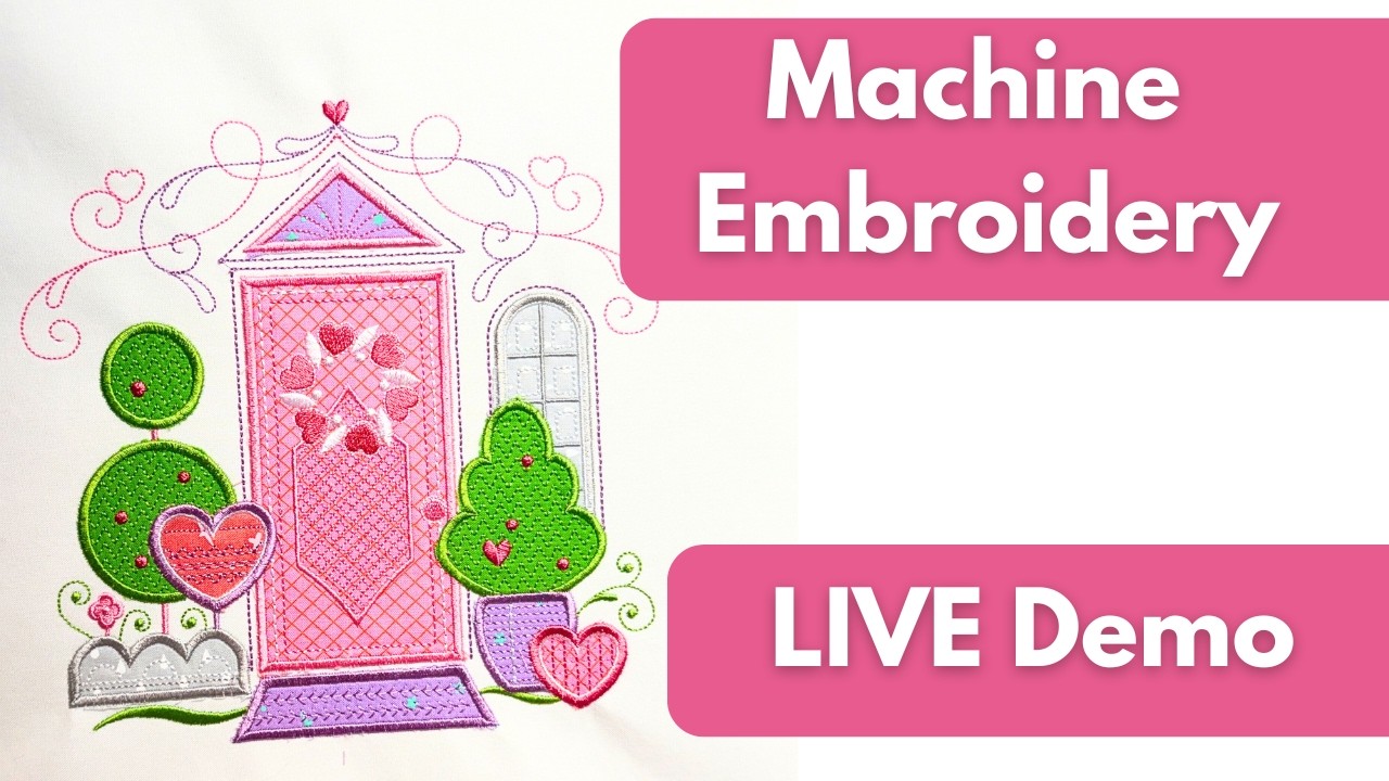 Machine embroidery, Live Demo!