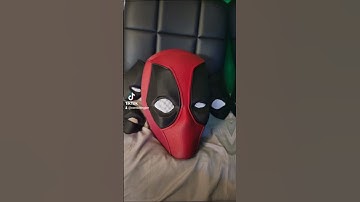 3D Printing Deadpool Mask with changeable eyes #deadpool #marvel #cosplay #mervel #funny