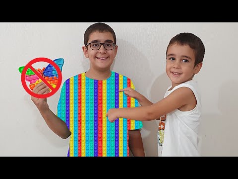 Buğra Pop it Adama Dönüştü. Pop it Child Fun Kids Video