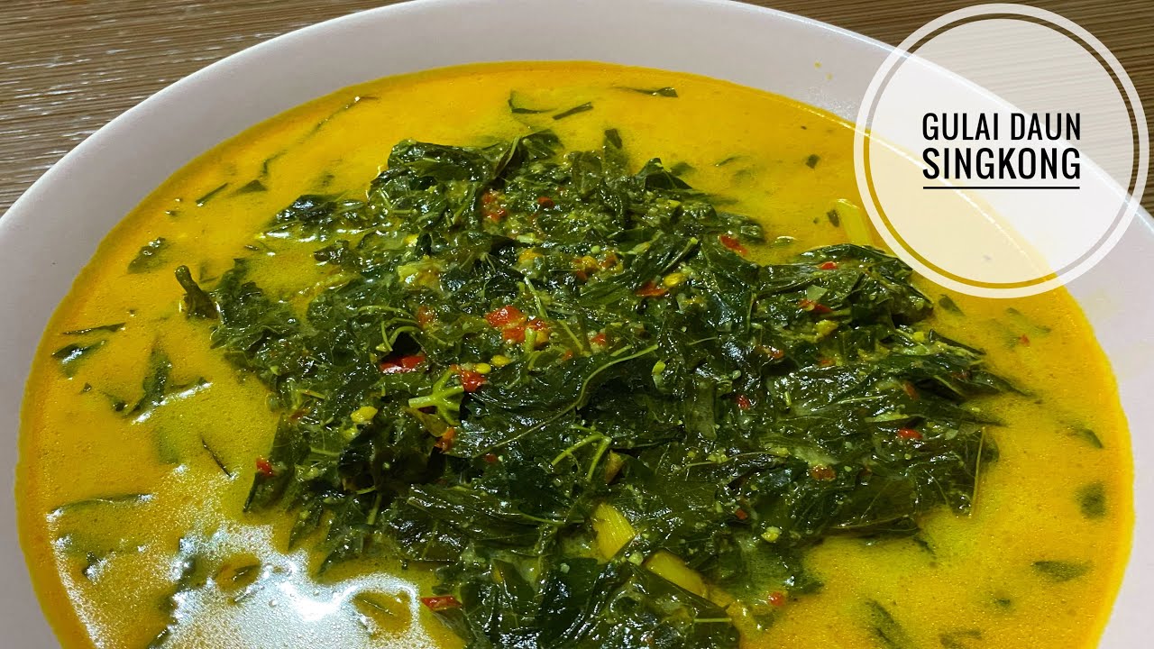 RESEP GULAI DAUN SINGKONG || Mantapppp - YouTube