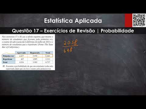 Questão 17 - Revisão (Capítulo 03) | Probabilidade (Estatística Aplicada)