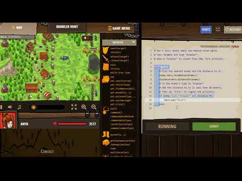 Brawler Hunt CodeCombat.Python.