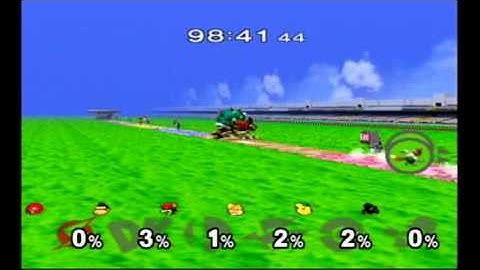 Super Smash Bros Melee Debug Menu Fun - 6-Players Gameplay #49