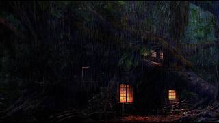 Rainy Tree House 🌧️ Cozy Forest Rain Sounds for Sleep (3 Hours)
