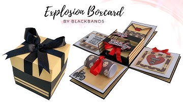 Explosion Boxcard | Birthday Theme | DIY Explosion Box Ideas | Gift for him | Blackbands