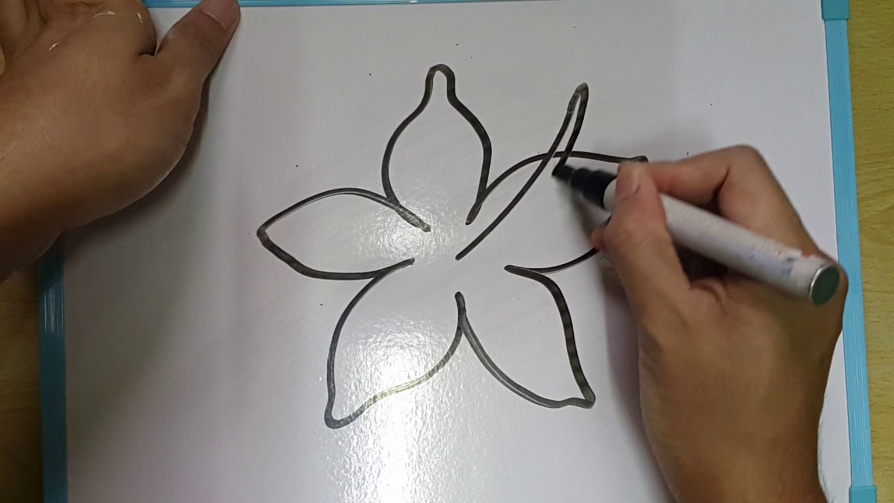 Simple cara lukis bunga raya Rama Rama