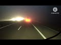 Challenge of Driving Truck at Night with Foggy Road