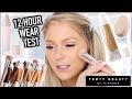 NEW FENTY BEAUTY HYDRATING FOUNDATION + PRIMER | REVIEW + 12 HOUR WEAR TEST