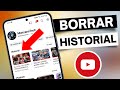 como BORRAR el HISTORIAL de YouTube 2024 🍏📱