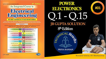 JB GUPTA Power electronics | power electronics JB GUPTA  MCQ | 8th Edition (Q. 1 - Q.15) #01